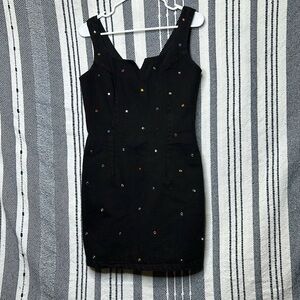 Vintage Paris Blues Bedazzled Dress